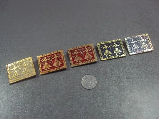 знак всесоюзный фестиваль ансамблей танца кишинев 1968-70 лот 5 шт №13464 Ціна