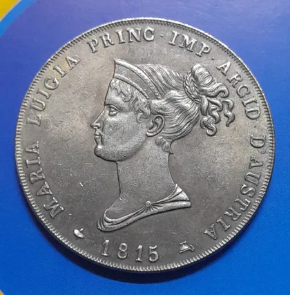 фото, Італія. 5 лір 1815 р.  "Князівство Парма". Копія.
