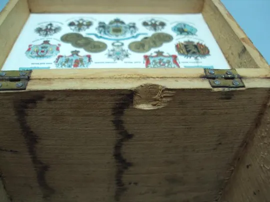 Чайница шкатулка для чая братья К и С Поповы 1900 год царизм дерево размер 10,1х12,1х9,1 см (№1549) Інтернет-аукціон