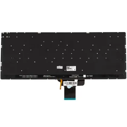 фото, Клавіатура для ноутбука ASUS (X3400, X7400 series), rus, silver, без кадру, підсвічування клавіш (Red Esc)