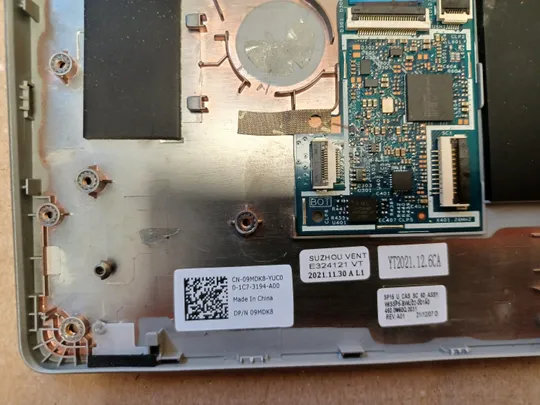 номер1059-4 корпус кришка палмрест 09MDK8 460.0M60Q.0031 для  DELL latitude 5520 Precision 3560  корпус топкейс верхня панель палмрест cover-C  оригінал Характеристики