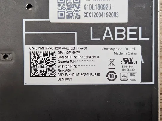 Кнопки клавіші клавіатура Dell Latitude 5500 5501 5510 5511 Precision 3540 3541 3550 3551 0MMH7V PK132FA2B00 Уцінка З аукціону