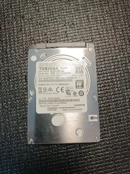 фото, Жорсткий диск 2.5" Toshiba 500 GB Sata 2
