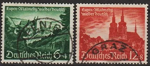 1940 - Рейх - Ейпен і Малмеді Mi.748-49  _7.50 € Ціна