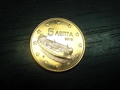 фото, 5 євроцентів 2012 Греція UNC нечаста