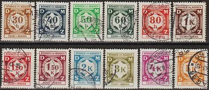 фото, 1941 - Рейх - Богемія - Службові Мі.1-12 _4,0 €