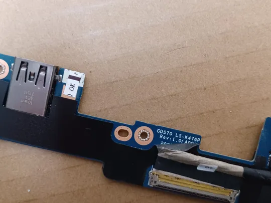 номер1057-38 плата USB SIM GDS70 LS-K476P  зі шлейфом DC02C00SD00 0136Y5 для DELL ALIENWARE X17 R1 R2  оригінал Недорого