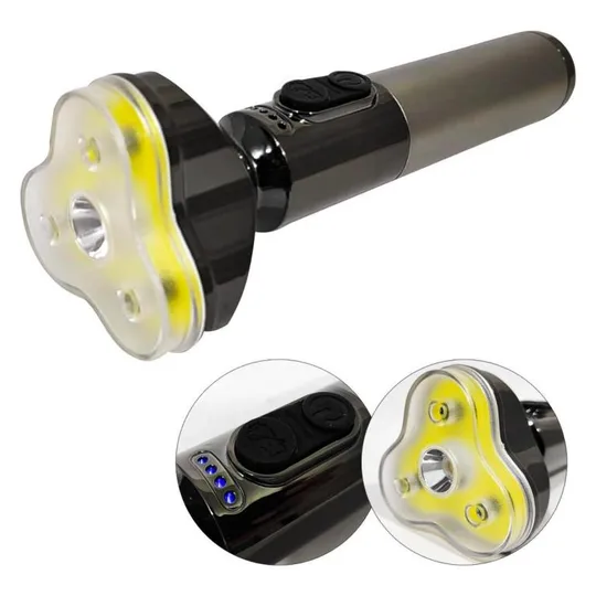 Фонарь аккумуляторный ручной кемпинговый Ranchi RC-2101 9265 серебристый Ціна