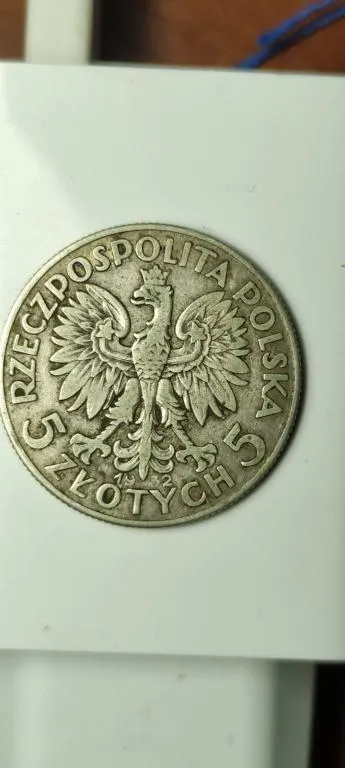 Купити 5 злотых 1932 года монета   королева Ядвига серебро Польша st934.