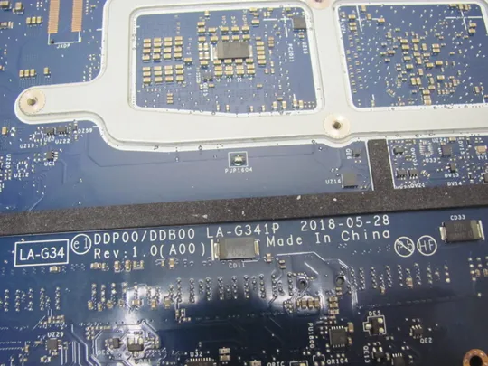 номер0944-11 материнська плата Mainboard Материнка Основна плата Системна плата Плата системи Laptop motherboard мамка ноутбучна плата  DDP00\DDB00 LA-G341P SR3YZ  i7-8850H для Dell XPS 15 9570 Precision 5530 оригінал Торговий майданчик