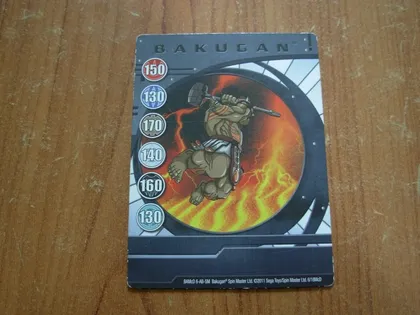 фото, Картка BAKUGAN