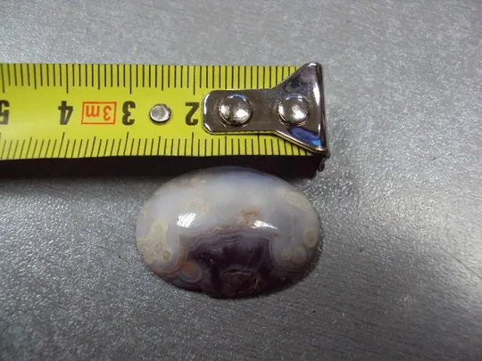 Купити Камень агат овальный для ювелирных изделий вес 4.8 г размер 6 х 29 х 21 мм №13300