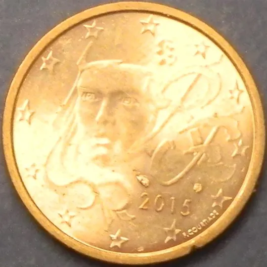 2 євроценти 2015 Франція Ціна