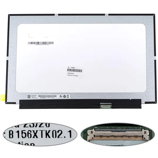 Матриця 15.6" B156XTK02.1 touch (1366 * 768, 40pin (eDP), LED, SLIM (без планок і вушок), матова, роз'єм справа внизу) для Ціна