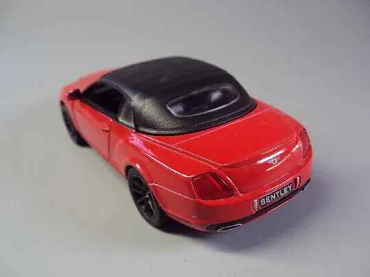 машинка kinsmart bentley continental 2010 supersports convertible 1:38 Китай длина 12,8 см №9477 Характеристики