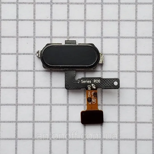 Шлейф Samsung J530F Galaxy J5 2017 з кнопкою меню Home чорний оригінал Ціна