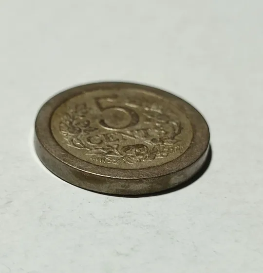 Нидерланды 5 центов 1907 год З аукціону