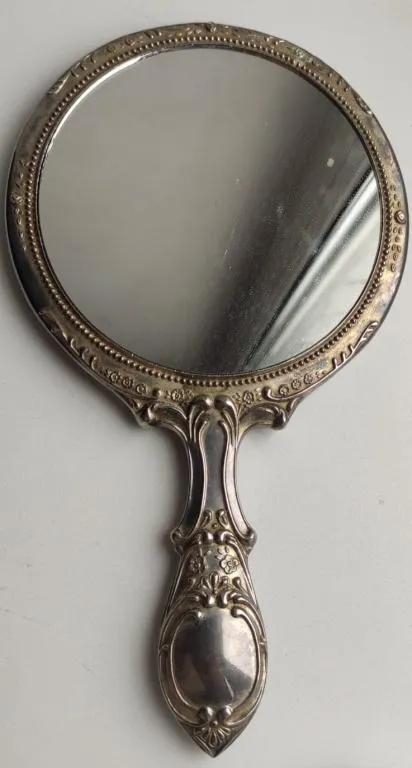 Купити Большое антикварное ручное зеркало 1910-1920-е годы Mr582