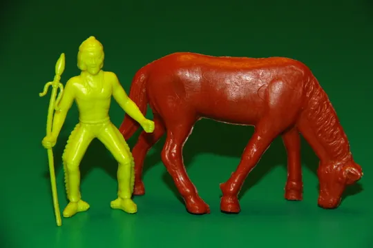 Купити ІНДІАНЕЦЬ ІЗ СПИСОМ НА КОНІ индеец  50-52мм MPC США