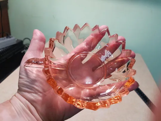 Креманки розетки піалки міні набор 3шт карамельне кольорове старе скло Вживане На торгах