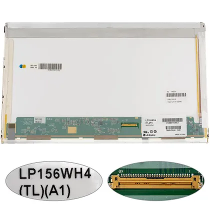 фото, Матриця 15.6 LP156WH4-TLA1 (1366*768, 40pin LED, NORMAL, глянцева, роз'єм праворуч знизу) для ноутбука (renew)