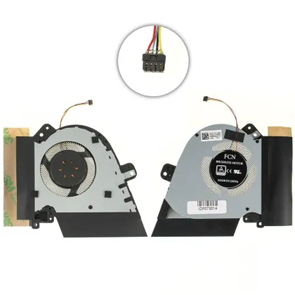 фото, Оригінальний вентилятор для ноутбука ASUS GA502DU (GPU FAN), GX502FU, GU502DU, GU505DU, 5V !!! (13NR0210AM0901) (Кулер)