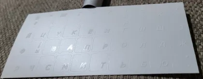 фото, Наклейки для клавіатури, прозорі