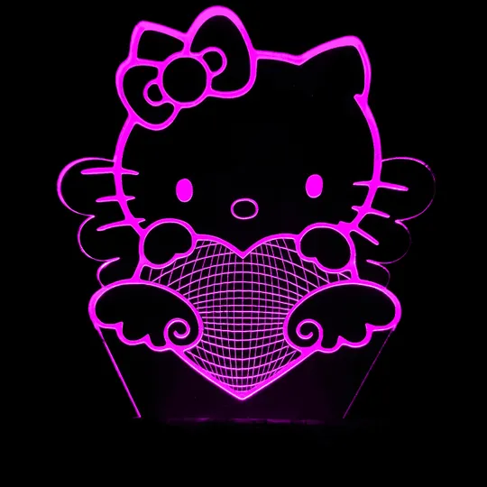 Акриловий світильник-нічник керування з телефона Хелоу Кіті tty-n000946 Продаж