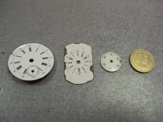 часы наручные циферблат фарфоровый лот 3 шт Ціна