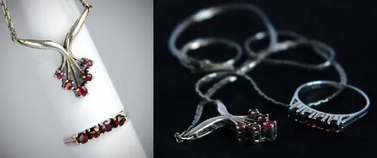 Гарнітур: кольє та каблучка, срібло, Німеччина З аукціону