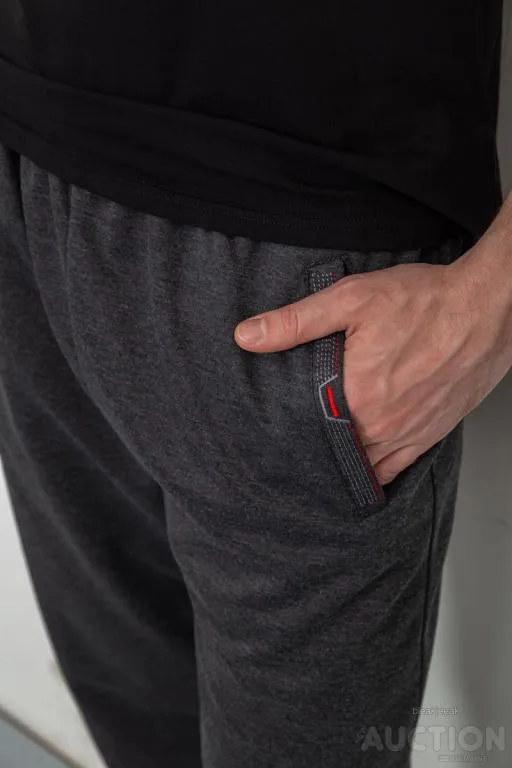 Спорт штаны мужские, цвет темно-серый, 244R41623 Де купити