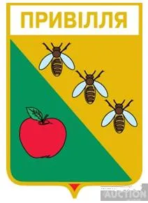 значок геральдика  Привілля  / Донецька область /. Ціна