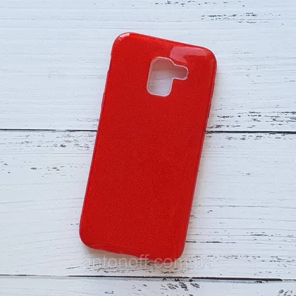 фото, Чохол Samsung J600F Galaxy J6 2018 для телефона силіконовий Червоний