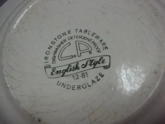 тарелка керамика Англия C.P. IRONSTONE TABLEWARE кавалер с дамой лот 2 шт (одна глубокая) №771 Недорого