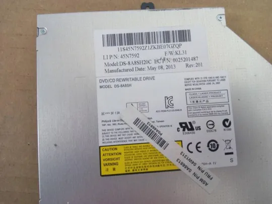 №316-6 DVD-привод 04W1313 для Lenovo ThinkPad L530 L430 оригінал З аукціону