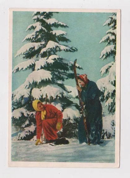 фото, ЛЫЖНИЦЫ = 1957 р. = ТЮККЕЛЬ = чиста = тираж 300 тис.