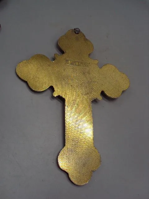 Крест Иерусалим распятие металл вес 614 грамм размер 27,8 х 20,3 см №13889 Продаж