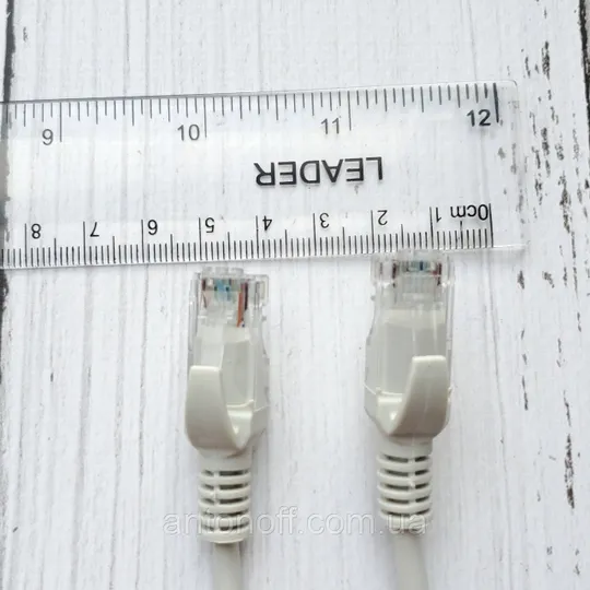 Купити Мережевий кабель UTP Cat5e / патчкорд RJ-45 для інтернета 4 pairs 24AWG 5 метрів Сірий