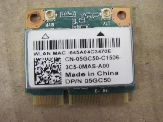 номер0027-29 WI-FI адаптер 05GC50 для Dell Latitude E6420 оригінал З аукціону