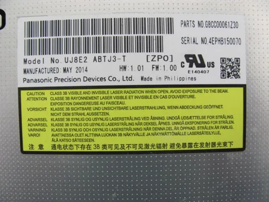 №6-38 DVD-привод UJ8E2 для Toshiba Portege R30-A-13W оригінал Недорого