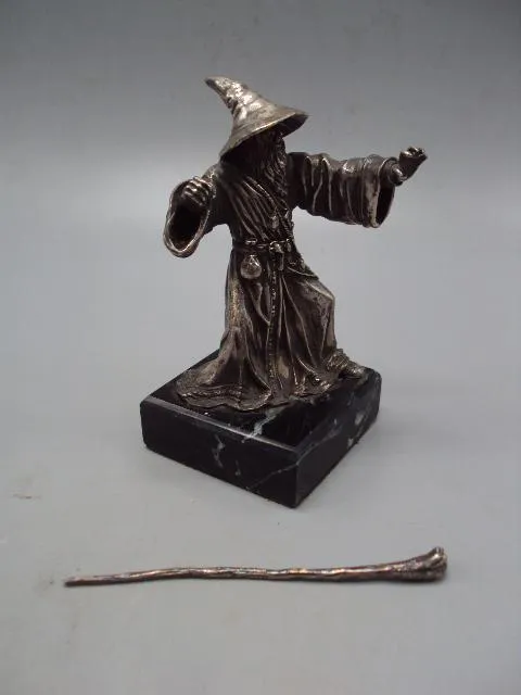 Фигура на подставке статуэтка Гендальф Властелин колец Гэндальф серебро 925 проба вес 291,98 г №9433 Продаж