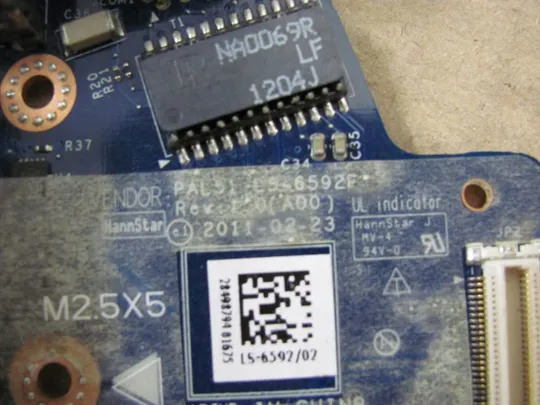 номер0027-28 плата USB LAN AUDIO VAG 03258H для Dell Latitude E6420 оригінал Продаж