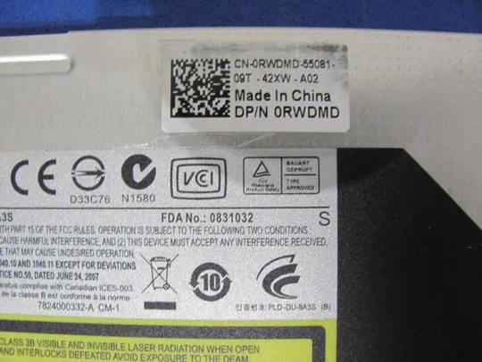 №262-1 DVD-привод 07G1NJ 060HJW 0RWDMD для DELL E6400 E6500 E6410 E6510 оригінал Інтернет-аукціон