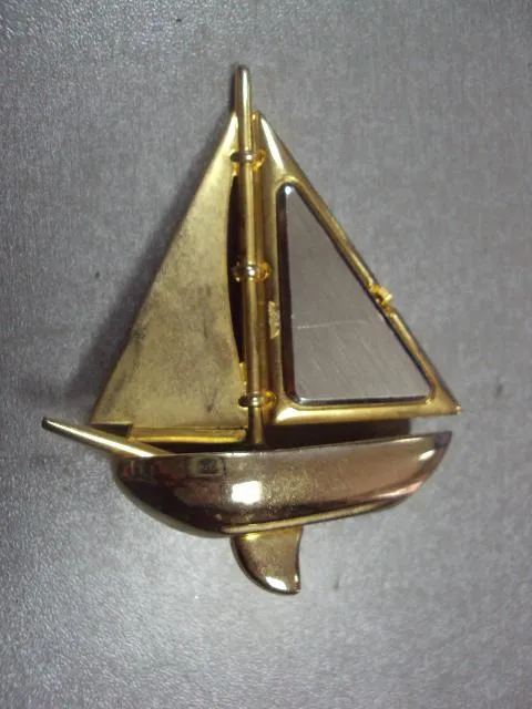 Часы настольные кварц корабль парусник кораблик япония регата №с9566 Недорого