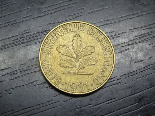 10 пфенігів ФРН 1981 F Ціна