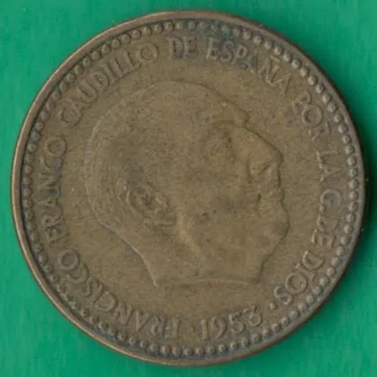 фото, 1 песета 1953 (1961) року Іспанія [М]