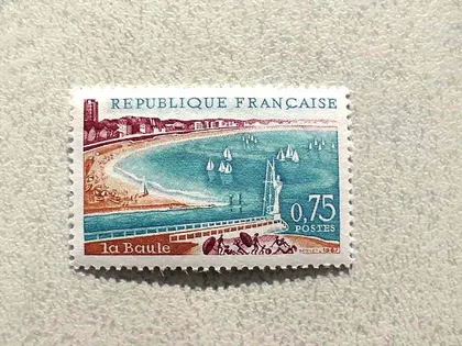 фото, Поштова марка Франція 1967 рік **