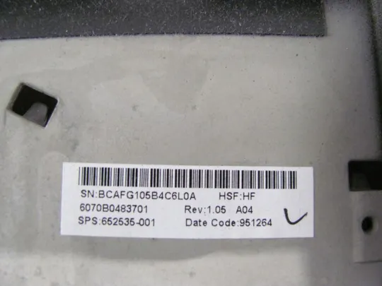 480-1 Кришка дно піддон корпуса 6070B0483701 652535-001 для Hp EliteBook 8760W 8770W оригінал Де купити
