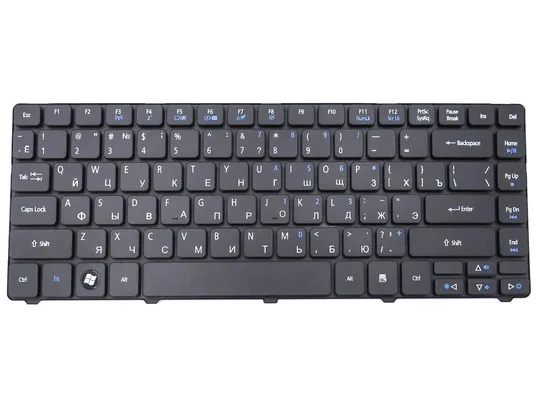Клавиатура для ACER Aspire 4625, 4733, 4736, 4738, 4739, 4740, 4741, 4743, 4745, 4750 ( RU Black ). З аукціону