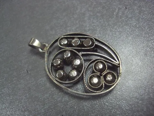 кулон подвеска цветочек цветок серебро 5,47 г Продаж